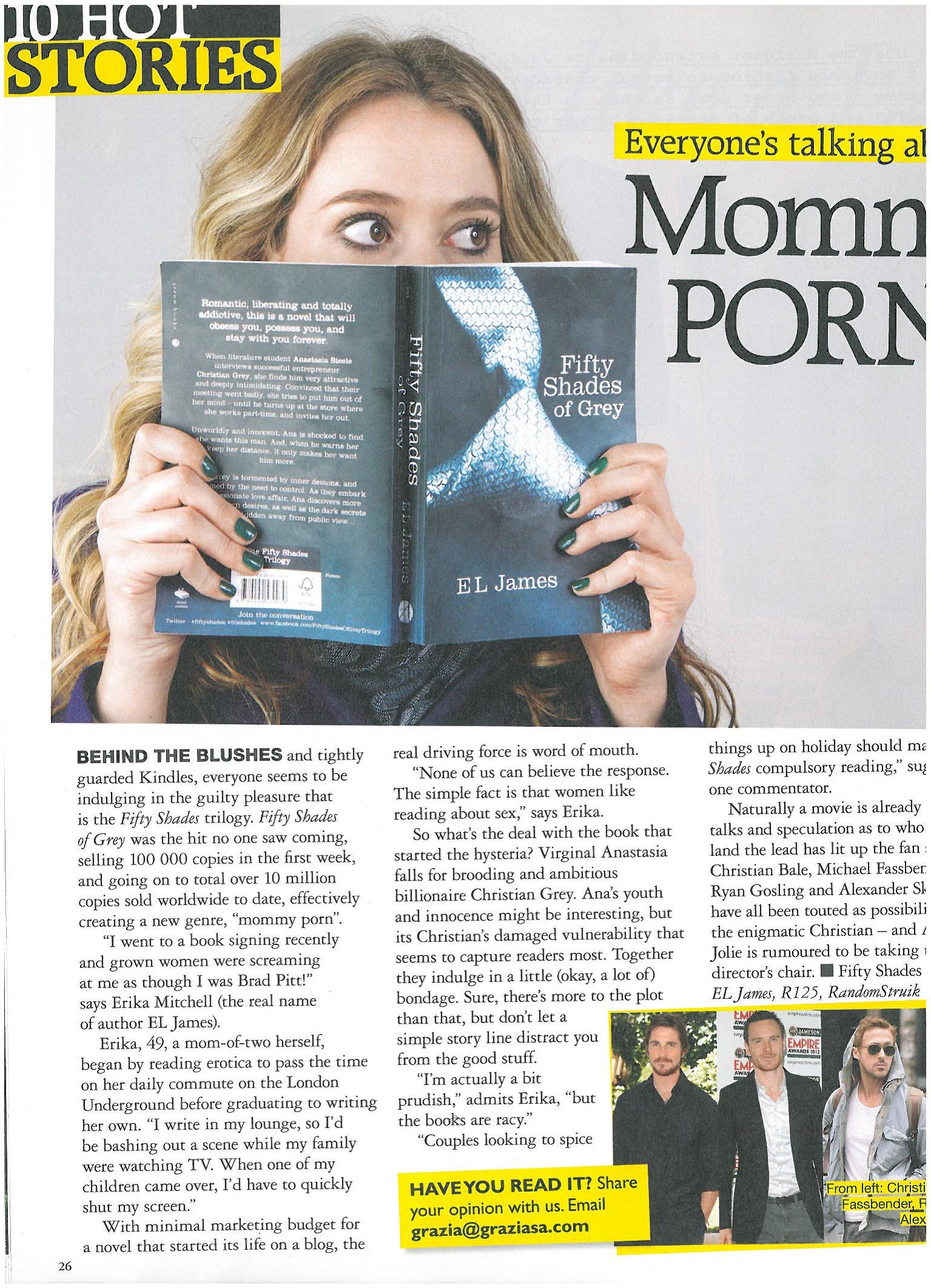 Lifestyle: Everyone’s talking about “mommy porn” – KATE THOMPSON DAVY